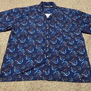 PACO Design Shirt XXL Mens Abstract Pattern Short Sleeve Button Down Casual